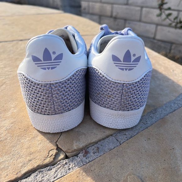 Adidas Gazelle Lavender and White Trainers - Picture 3 of 8
